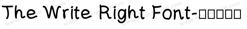 The Write Right Font字体转换